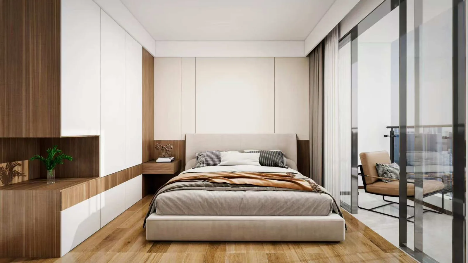 Apartment bedroom